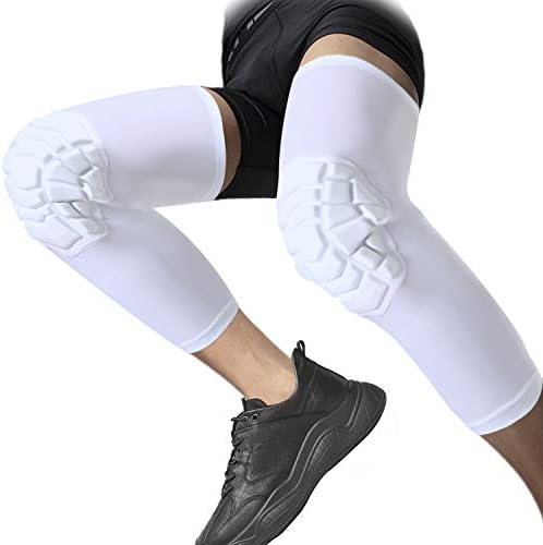 SZKANI Knee Pads Compression Leg Sleeve Knee Sleeve for All Sports Wrestling Protector Gear, 1 Pair of Knee Paded