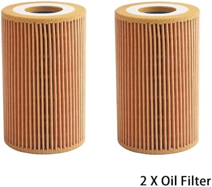 2Pcs Oil Filter Fit for VW Passat 2.0L L4 Diesel TDi Engine HU7008Z