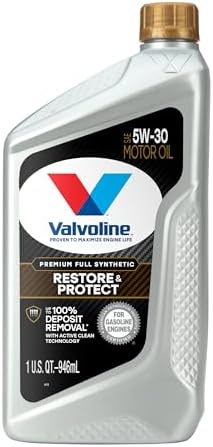 Valvoline Restore & Protect Full Synthetic 5W-30 Motor Oil 1 QT, Case of 6