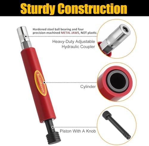 Grease Fitting Cleaning Tool -Grease Zerk Cleaner, Zerk Fitting Cleaning Tool, Remove Old Dried Grease from Fittings, Pins, Shafts, Bushings, and Joints （Red）