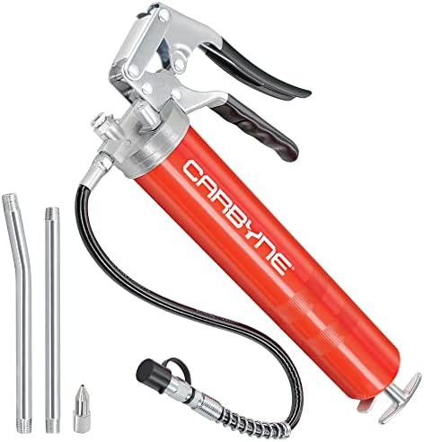 Carbyne Grease Gun, Pistol Grip, 7500 PSI, Heavy-Duty Steel Barrel