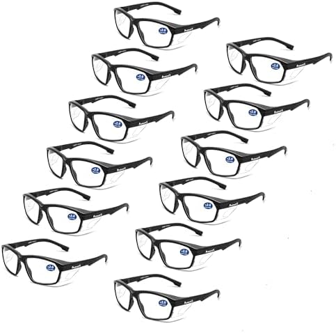 ProtectX Classic Safety Glasses, Anti-Fog Scratch Resistant Lenses