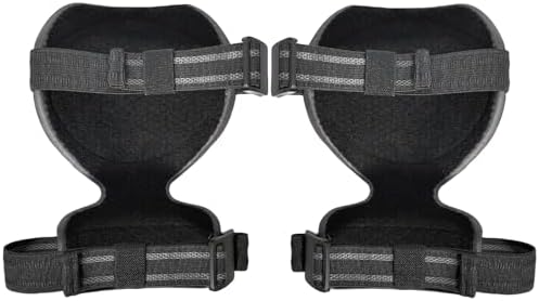 Tactical Knee Pads for Work, Hunting, Construction, Gardening, Paintball w/Foam Padding, Hard Shell & Adjustable Straps (Black)