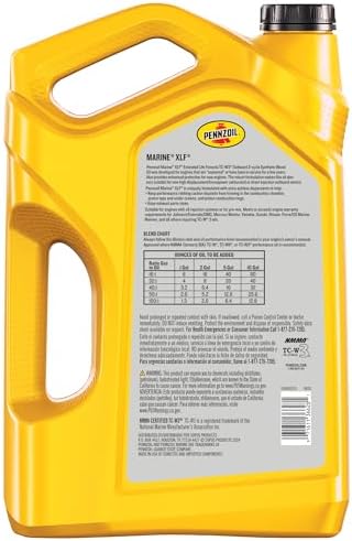 Pennzoil Marine XLF Extended Life Formula Engine Oil, 1 Gallon (3-Pack)