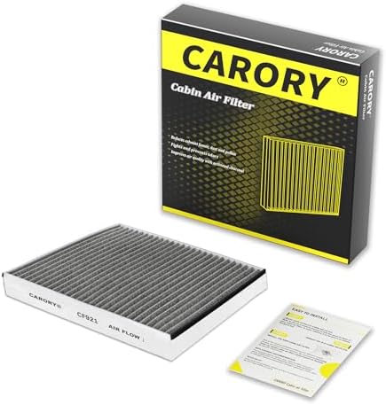 Cabin Air Filter w/Activated Carbon for Select 2013-2023 Ford, Lincoln Models - C-Max, Escape, Focus, Transit Connect, MKC, CV6Z-19N619A, FP-70, 2014 2015 2016 2017 2018 2019 2020 2021, CF921