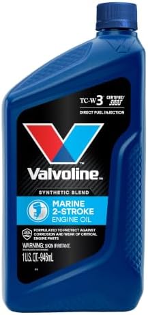 Valvoline 2-Cycle Marine TCW-3 Motor Oil 1 QT, Case of 6
