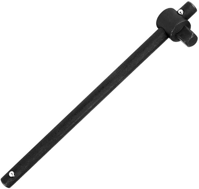 Fafeicy Sliding T Handle Socket Wrench Breaker Bar High Torsion Force Heavy Duty Steel for Vehicle Maintenance DIY(3/4" inch)