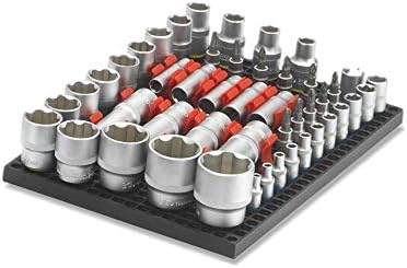 Ascend Tools Organizer Genie 1/4" Socket Holder Pegboard Accessory – Holds 1/4" Drive Sockets (50 Per Pack), Tool Storage Organizer
