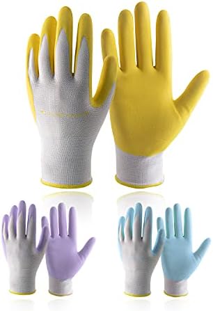 HANDLANDY 2/3/6 Pairs Womens Gardening Gloves, Garden Gloves for Women