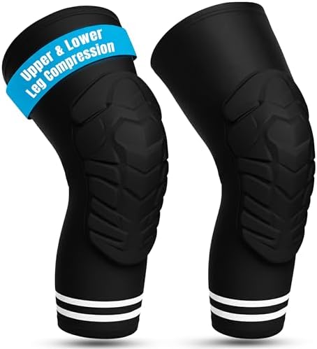 Dirt Defence Basketball Knee Pads - 2Pcs Medium Size Padded Knee Compression Sleeve for Legs - EVA Shock-Absorbing Support for Sports Training and Recovery - Volleyball, Soccer, Weightlifting, Baseball - Medium