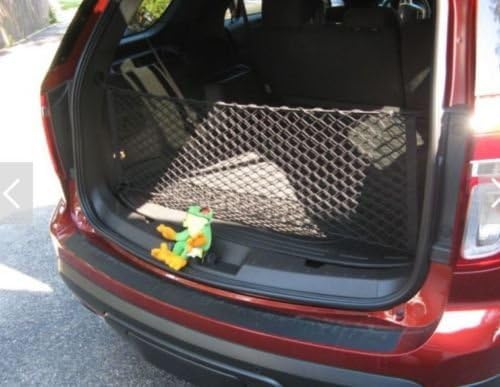 Envelope Style Automotive Elastic Trunk Mesh Cargo Net for Ford Explorer Base Sport XLT 2011-2025 - Premium Trunk Organizer and Storage - Luggage Net for SUV - Best Car Organizer for Ford Explorer