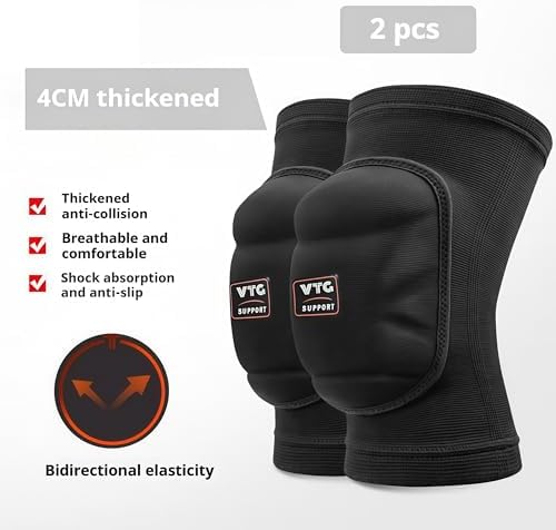1 Pair Soft Foam Knee Pads, Shock Absorbing Support Unisex