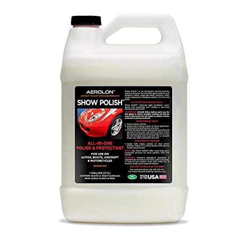 Show Polish: High Gloss Polish and Base Coat Sealer, Liquid Car Wax Shine with Polymer Paint Sealant Protection, Base Coat Sealant, All-in-One Polish and Protectant - 1 Gallon