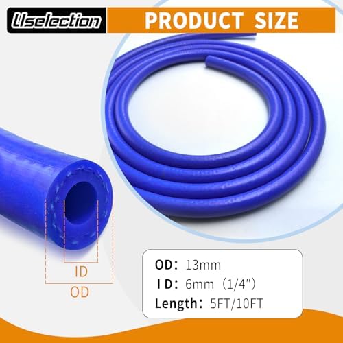 1/4" ID-10Ft Heater Hose Silicone Coolant Radiator Enhanced Double
