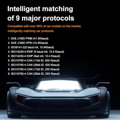 M525 OBD II Scanner,New Upgrade OE-Level Code Reader with Battery Test