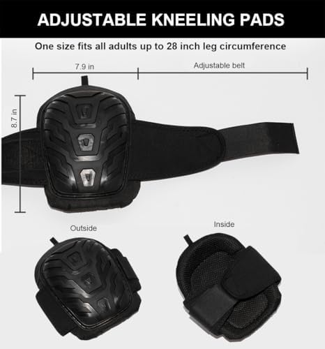 SUJAYU Work Knee Pads for Men Construction, Gardening Knee Pads for Work Kneepads for Construction, Rodilleras de Trabajo Rodilleras Para Dolor de Rodillas