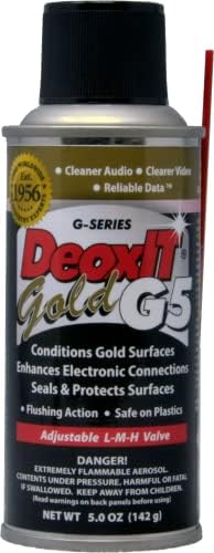 CAIG DeoxIT FaderLube Lubricant 5 oz. and Hosa G5S-6 CAIG DeoxIT GOLD Contact Enhancer 5% Spray, 5 oz. Bundle
