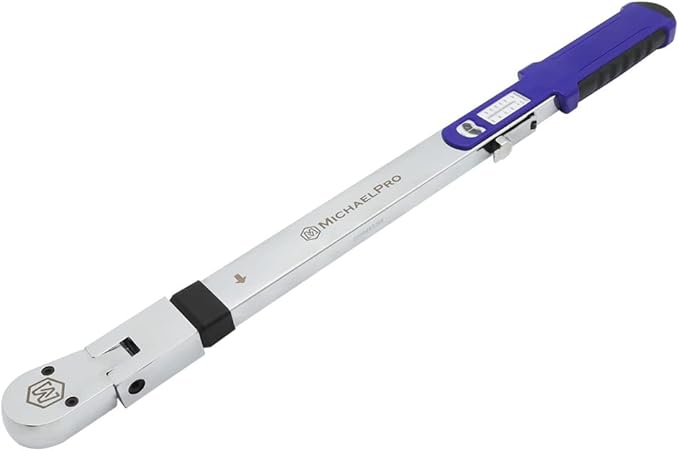 MichaelPro 1/2-Inch Drive Split Beam Torque Wrench with Flex Head, 40 – 250 ft-lb Torque Range | +/- 4% Accuracy | Professional Grade | MP001209