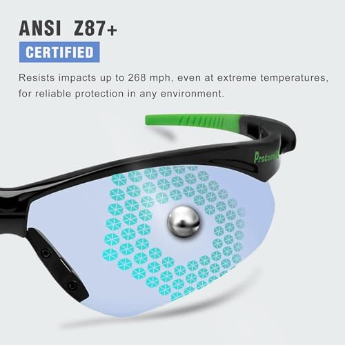 ProtectX Safety Glasses for Men & Women, Safety Sunglasses