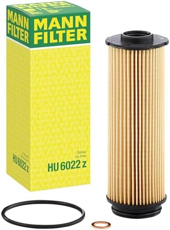 Mann Filter HU 6022 z Cartridge Oil Filter Replacement with Oil Drain Plug Gasket Compatible With BMW 540i, 540i xDrive, 740i, 740i xDrive, 745e xDrive, 840 Series, M Series, X Series, Z4