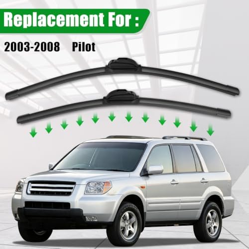 Windshield Wiper Blades compatible with 2003-2008 Honda Pilot