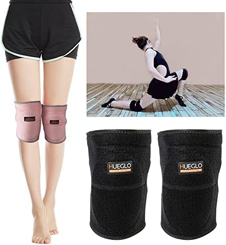 HUEGLO Dance Volleyball Knee Pads for Women,Soft Cushion for Work,Pink,M
