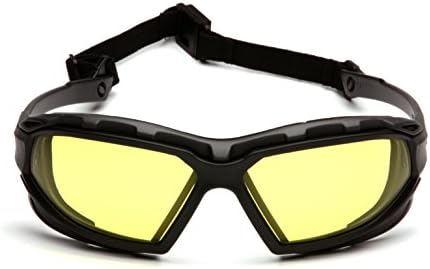 Pyramex Safety Highlander XP Eyewear, Frame/Indoor-Outdoor Mirror Anti-Fog Lens