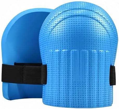 SUJAYU Gardening Knee Pads for Women, Soft Foam Knee Pads for Men Construction, Work Knee Pad for Men Women, Rodilleras Para Roofing Rodilleras Para Trabajo (Blue)