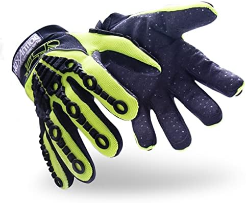 HexArmor Cut-Resistant Impact Protection High-Visibility Work Gloves | Chrome Series® 4026 | Large
