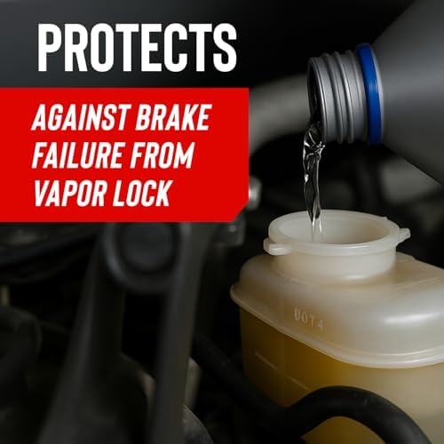 STP Synthetic DOT 4 Brake Fluid, 12 oz, For ABS Disc Drum Systems