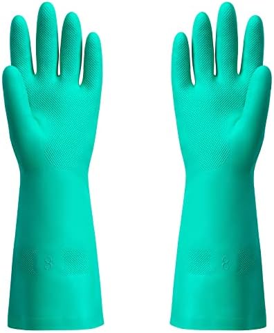 ThxToms Chemical Resistant Nitrile Gloves, Latex Rubber Free, 1 Pair, M