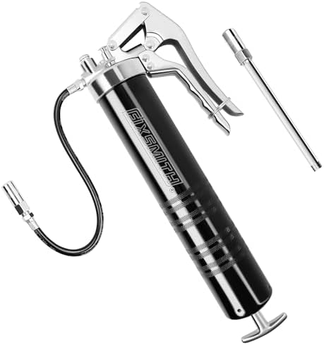 FIXSMITH Grease Gun, 8000 PSI Heavy Duty Pistol Grip Grease Gun Kit