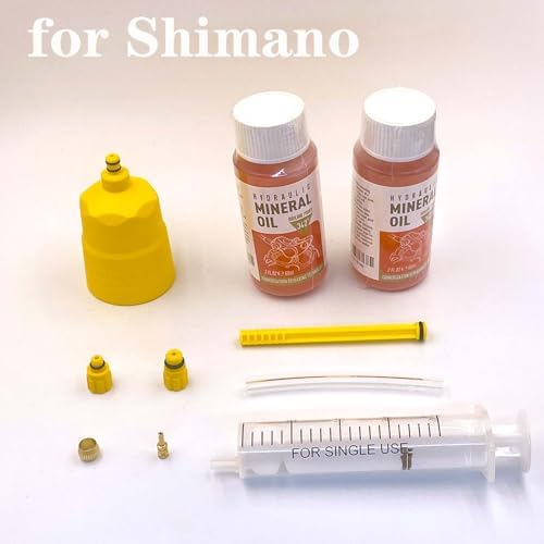 Brake Bleed Kit for Shimano Hydraulic Brakes, Brake Fluid Change Hydraulic Kits, Including High Performance Brake Fluid Mineral Oil 120ml