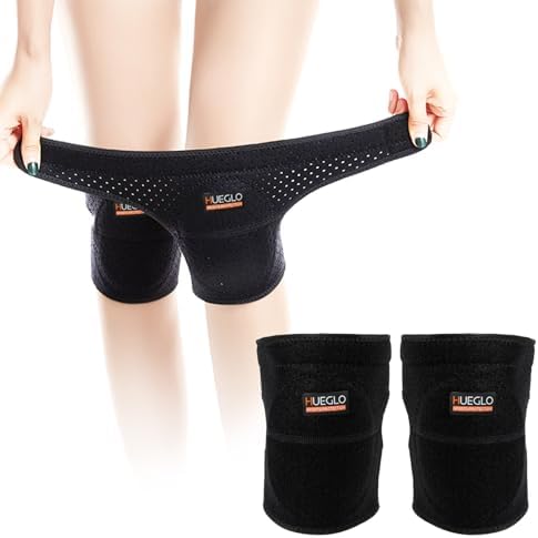 HUEGLO Dance Volleyball Knee Pads for Women,Soft Cushion for Work,Large