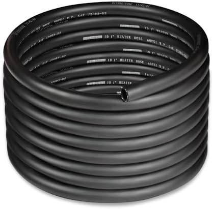 EVIL ENERGY 1" Heater Hose Coolant Radiator Straight 60PSI SAE 20R3 20FT Black