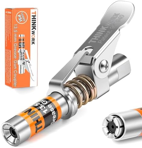 THINKWORK Strong Lock on 0.53" Grease Gun Coupler