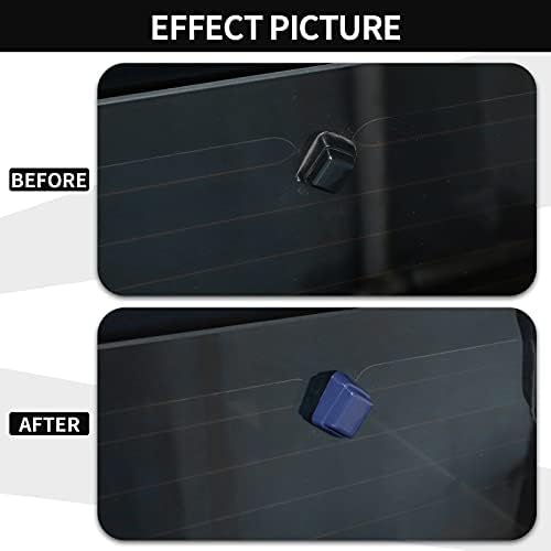 Rear Tail Door Window Hinge & Rear Rain Wiper Nozzle Decorative Cover Trim for 2018-2021 Jeep Wrangler JL JLU(Blue)