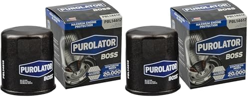 Purolator PBL14612 PurolatorBOSS Maximum Engine Protection Spin On Oil Filter, Black (Pack of 2)