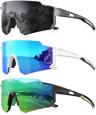Sports Polarized Sunglasses Men Women for Running Baseball Hiking