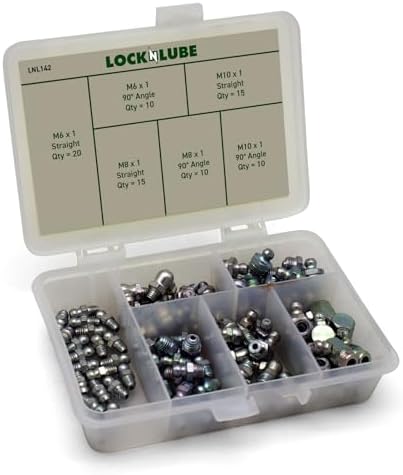 LockNLube Grease Fittings Set, Metric