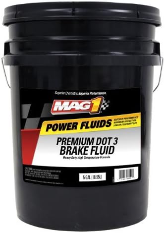 MAG 1 00125 DOT 3 Premium Brake Fluid - 5 Gallon