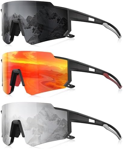 Sports Polarized Sunglasses Men Women for Running Baseball Hiking