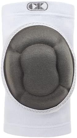 Cliff Keen Impact Bubble Wrestling Knee Pad (White/Charcoal)