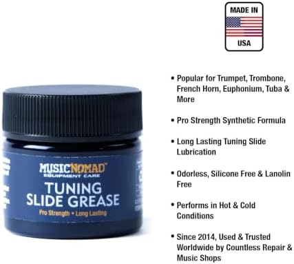 MusicNomad Premium Valve Oil & Tuning Slide Grease Lube Bundle (MN740)
