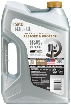 Valvoline Restore & Protect Full Synthetic 5W-30 Motor Oil 5 QT, Case of 3