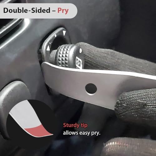 FIRSTINFO Double-sided Trim Removal Metal Pry Bar, Pocket Mini Pry Bar