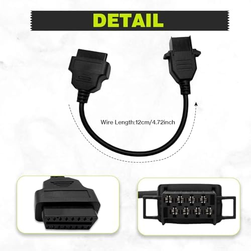 Truck OBD1 to OBD2 Adapter for Volvo 8 Pin Diagnostic Cable Connector