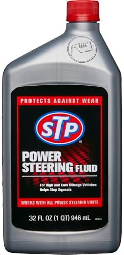STP Power Steering Fluid, Steering Wheel Cleaner Protects Against Wear and Pump Breakdown in Cars and Trucks, 32 Oz, STP