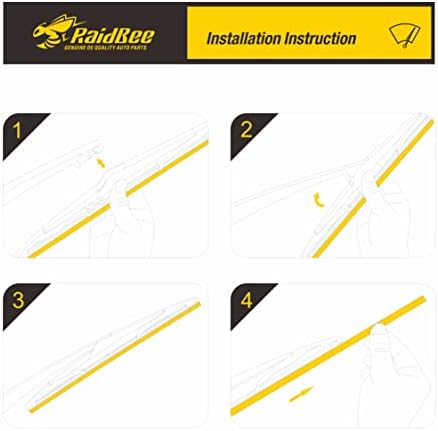 Rear Wiper Blade 12 inch, for Ford Fiesta 2018-2011,Focus 2018-2012,Saab 9-5 2009-2006,Saturn Astra 2008-2009 Rear Windshield Wiper for Automotive Replacement Windshield Wiper Blades(12-M)