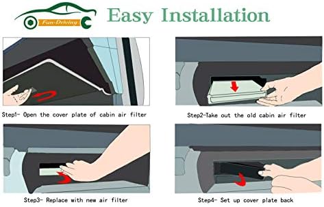 FUN-DRIVING FD157 Cabin Air Filter for AVALON/CAMRY/COROLLA/PRIUS/PRIUS PRIME/RAV4,ES350/RX350/RX350L/RX450H/RX450HL,CX-9